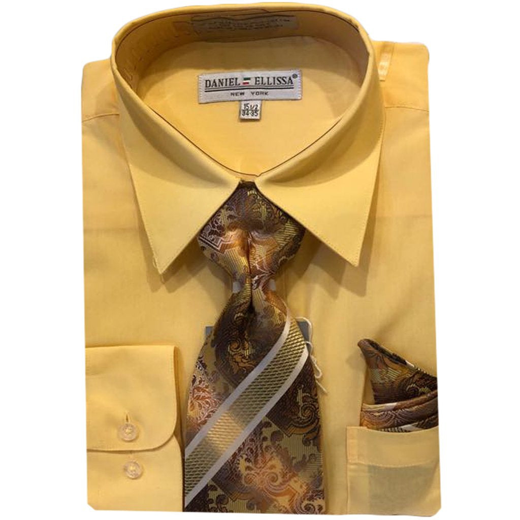 canary yellow mens dress shirt Mens Dress Canary Yellow Dress Shirt Men's Light Yellow Long Sleeve Dress Shirt, Size: M, Color: