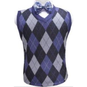 Men's Plaid V-Neck Sweater Vest